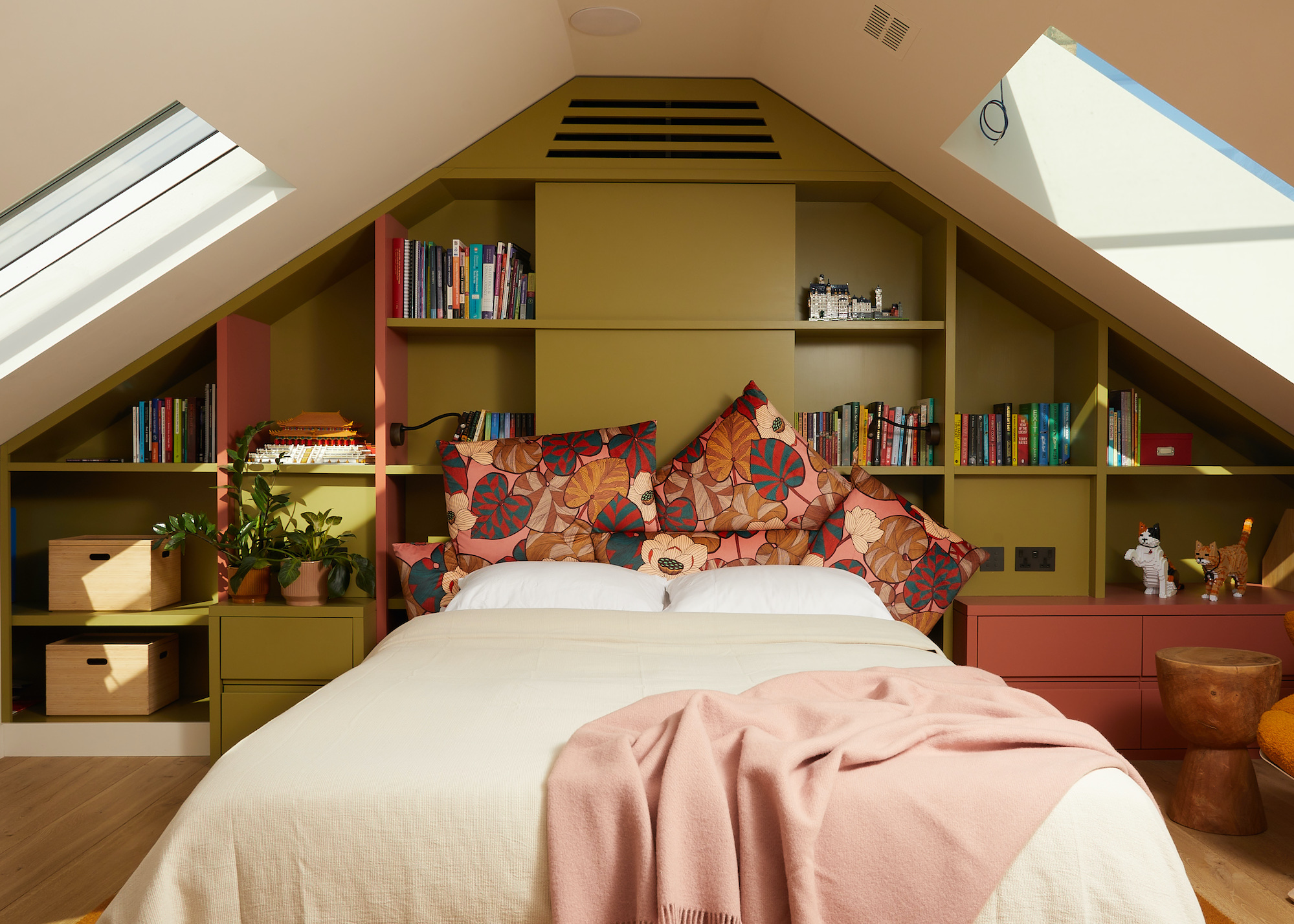 Beautiful airy loft bedroom